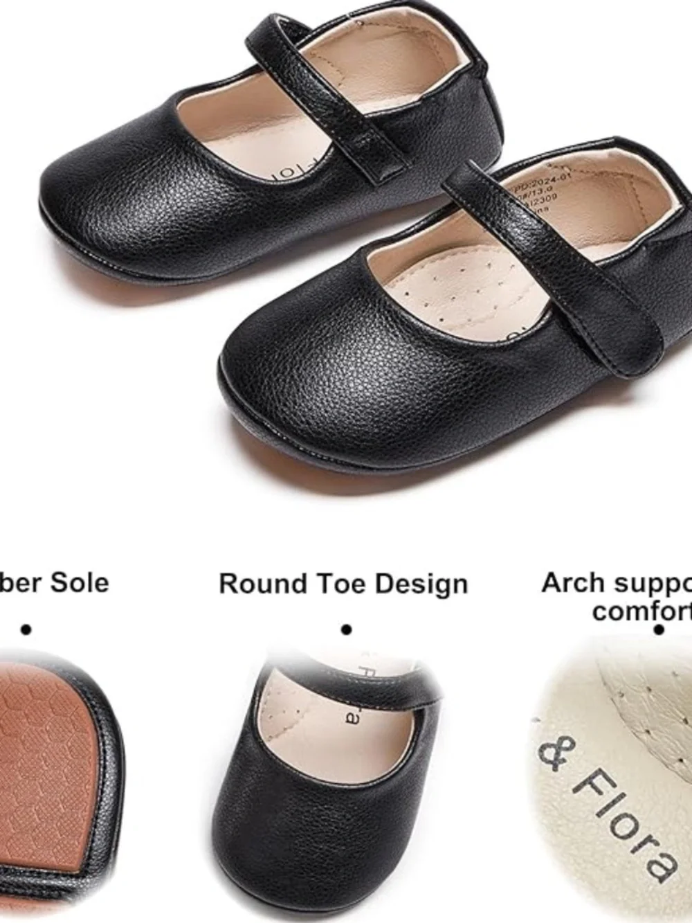 Felix & Flora Infant Baby Walking Shoes Moccasins Rubber Sole in (Size: 12-18M)